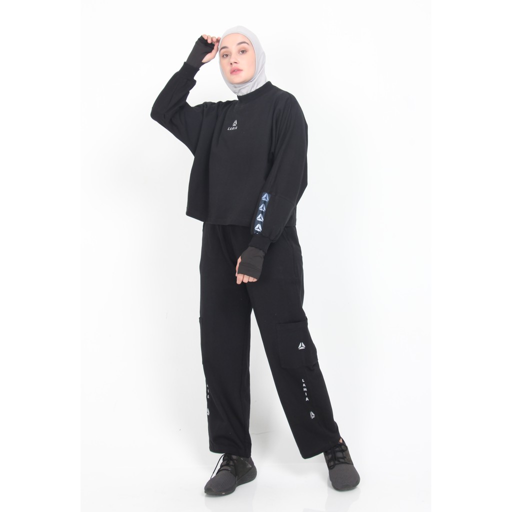 MIVVA+ - 90S Sweater & Cargo Training ( Baju Olahraga Wanita )-1