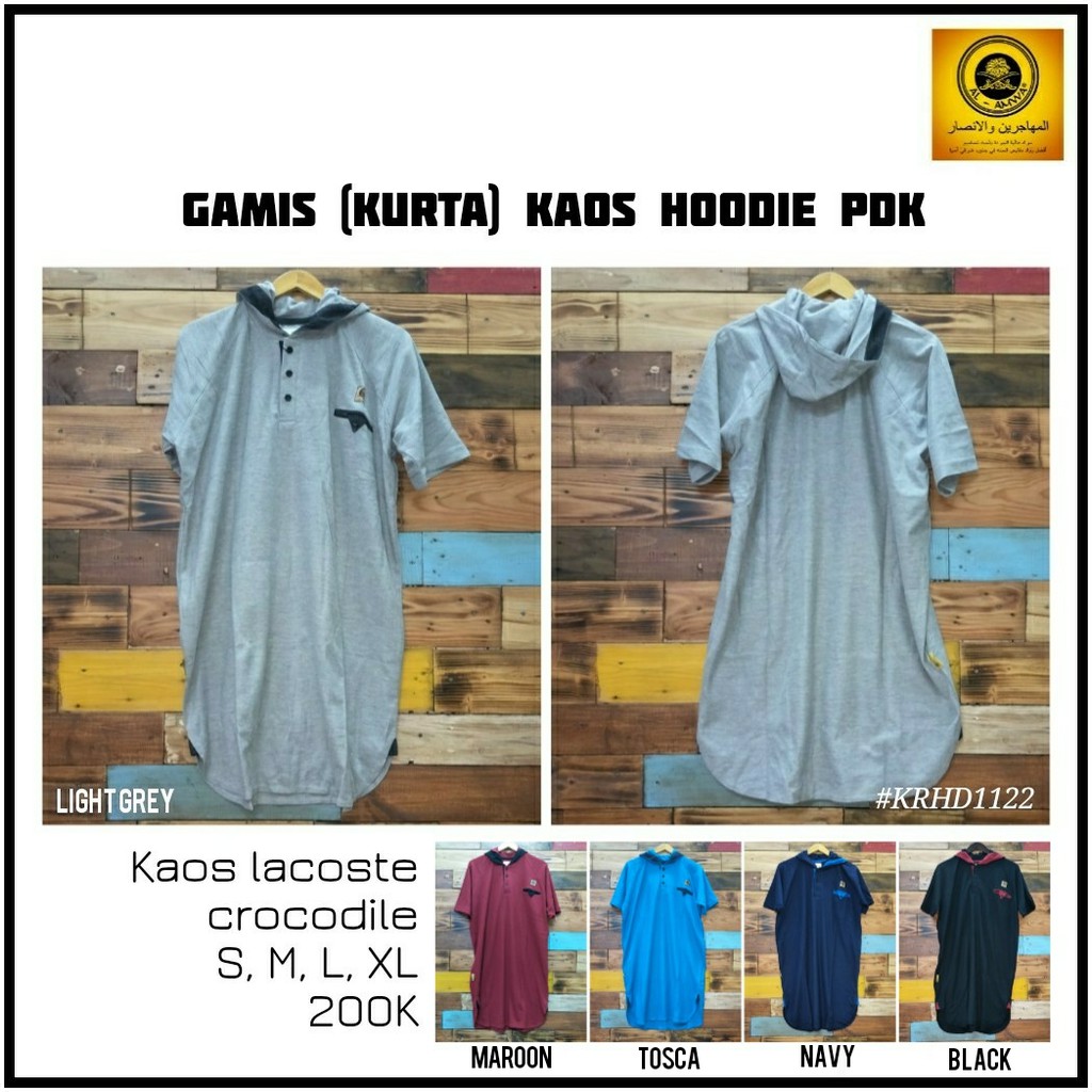 Gamis / Kurta Pria Hoodie / Busana Muslim Pria