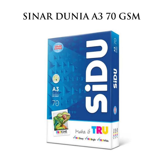 

KERTAS HVS SINAR DUNIA SIDU A3 70 GRAM