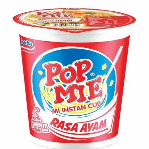 

Pop mie mi instan cup ayam 75 gr