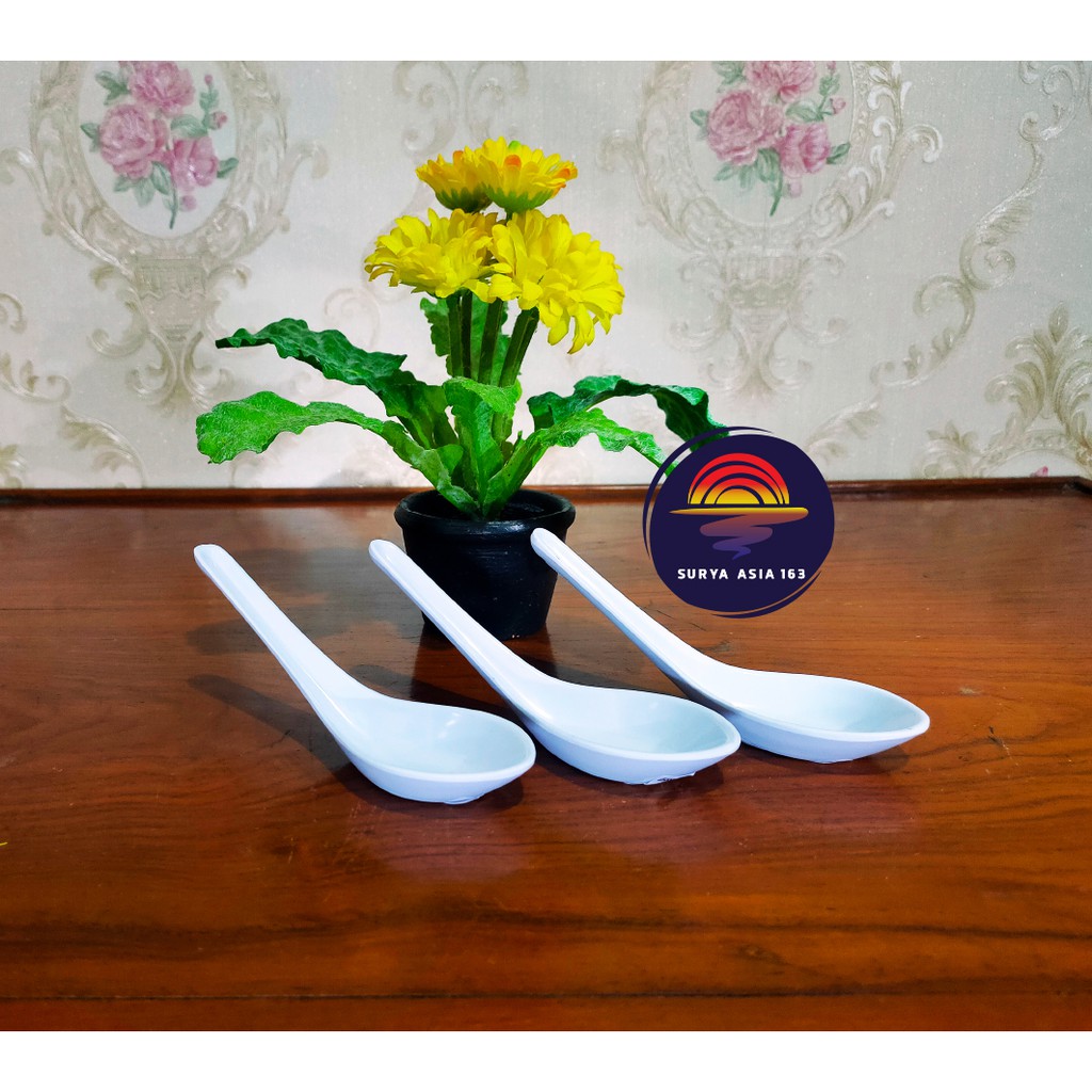 (6 pcs) Sendok Bebek / Sendok Bubur Melamin Onyx
