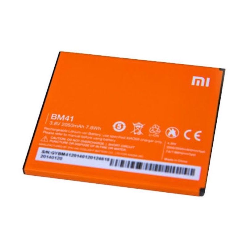 Batterai Xiaomi BM 41 / BM 44 / Redmi 1S / Redmi Note Model Original Baterai BM41 BM44