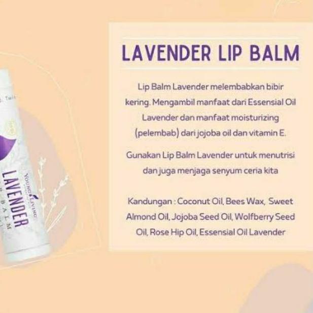 <R-AAT> <☀> Lavender Lip Balm Young Living <proses cepat>
