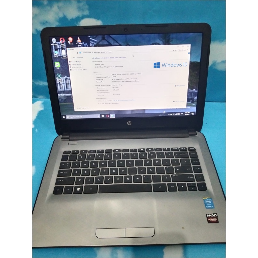 Laptop gaming desain HDD 500 ram 4gb core i3 VGA Radeon 2gb