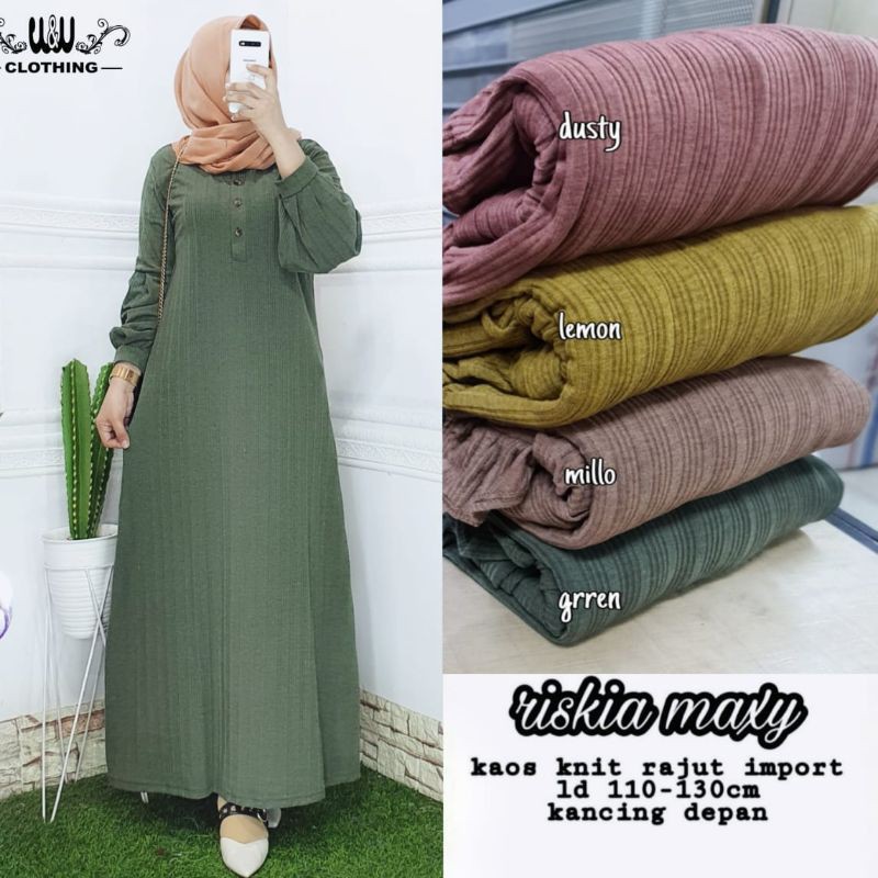 gamis RISKIA MAXY/ALWA MAXY