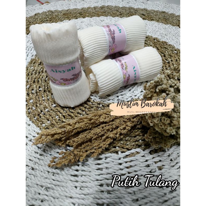 PASHMINA PLISKIT PLISKET PLEATED CERUTY BABYDOLL PREMIUM/ PASHMINA PLISKET LIDI CABANG/PLEATED SHAWL-Putih tulang