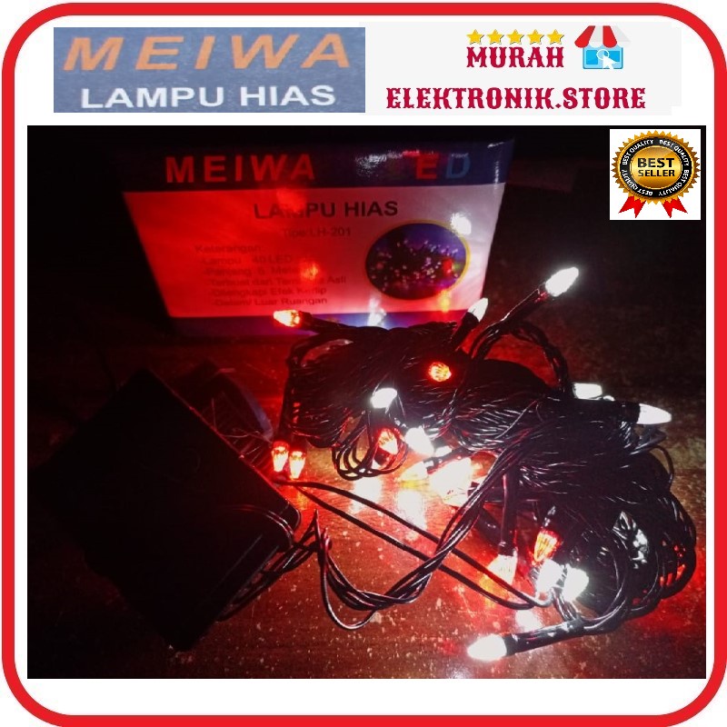 Lampu Hias LED Tumblr Merah Putih Lampu Hias Natal LH-201