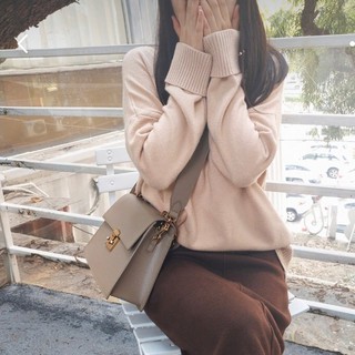 Charles Keith 2019 Tas Selempang Wanita Bentuk Trapesium 