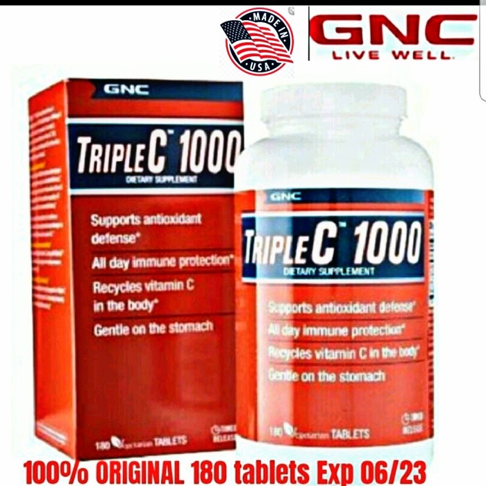 {cantikstore} GNC Triple C 1000mg - 180tablet Murah