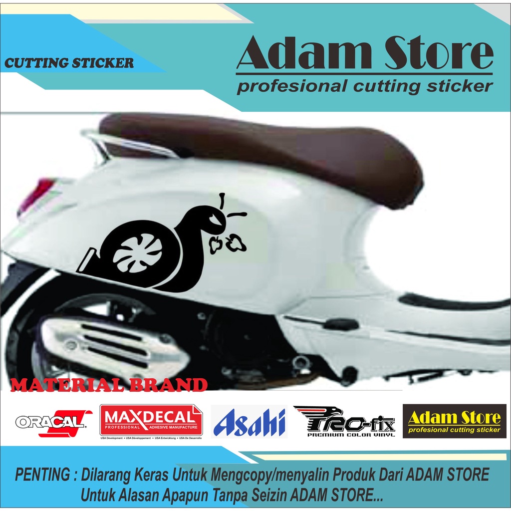 stiker motor matic stiker tepong vespa model keong balap all motor bisa scoopy vespa genio nmax dll