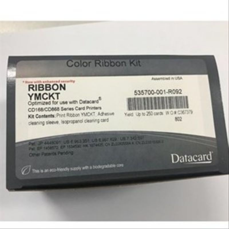 Ribbon Datacard YMCKT 250 Image PN: 535700-001-R092 Atau YMCKT-KT 350 Image PN: 535700-005-R092