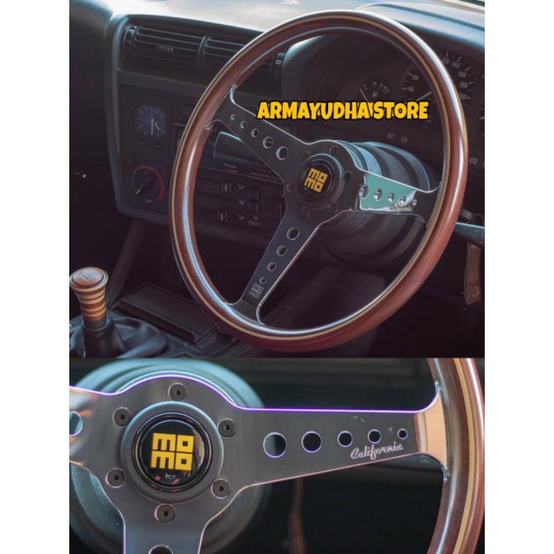 stir racing kayu momo heritage california wood steering wheel