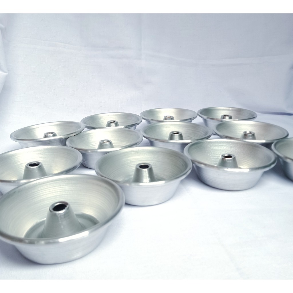Alumunium cetakan bolu mini lubang 9cm x 3cm (isi 12pcs)