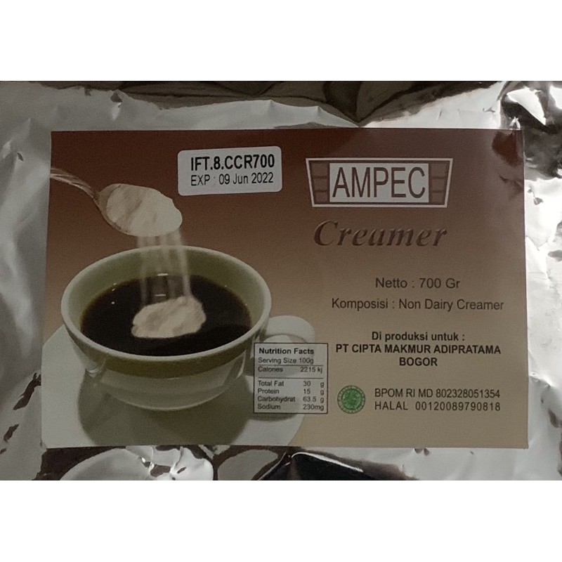 

AMPEC Susu Krimer Creamer Bubuk Untuk Minuman Teh Kopi Tea Coffee 700 gr