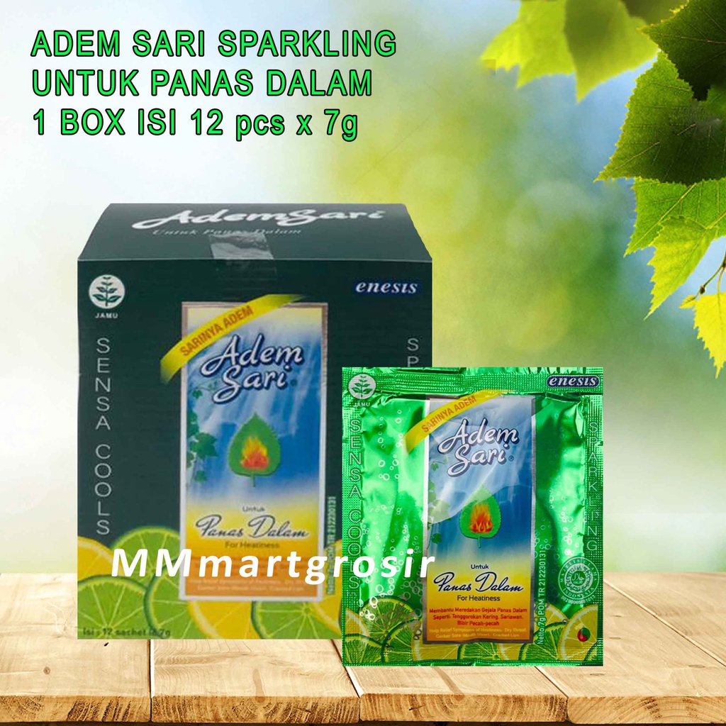 Adem Sari / Untuk Panas Dalam / Sparkling Sensa Cools / 1 Box Isi 12pcs