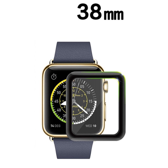 TEMPERED GLASS APPLE WATCH 38MM FULL GLUE 5D TERMURAH CURVE PREMIUM FULL COVER