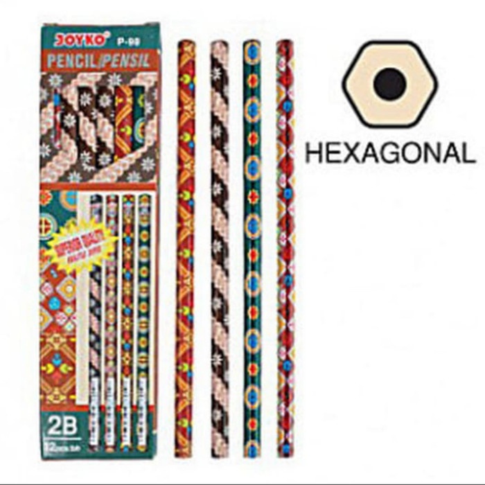 

Trendi Pencil Joyco 2B Hexagonal Motif Batik Terlaris