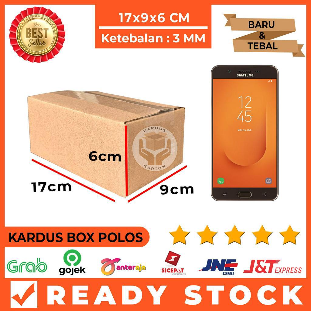 

Kardus Polos / Karton Box Packing 17x9x6 Cm Single Wall, Tebal