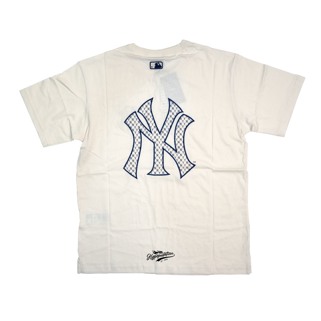 MLB NY Straight NY Monochrome White Tee ORIGINAL