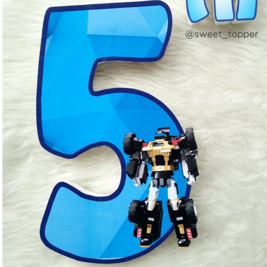 Big Topper HURUF / ANGKA dengan custom gambar