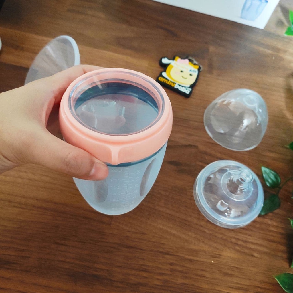 Mutter All Fit Botol Susu Silikon Manual Breast Pump Wide Neck