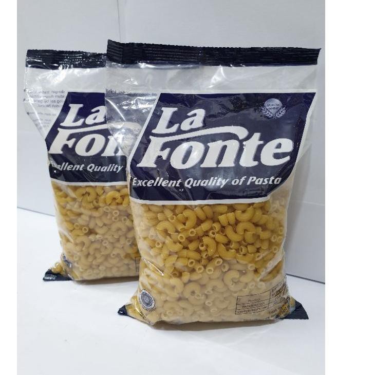

Diskon!!!!!! La Fonte Macaroni 500gram, Spesial Pasta, BEST PRICE!