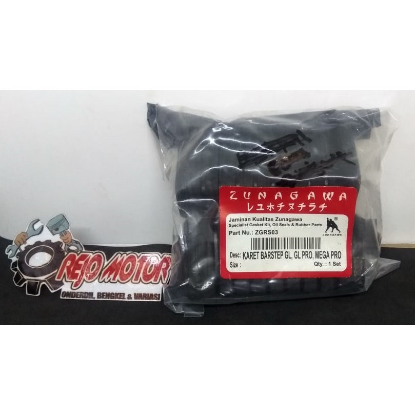 Karet Postep Footstep Depan Honda GLPro Megapro Tiger Merk Zunagawa