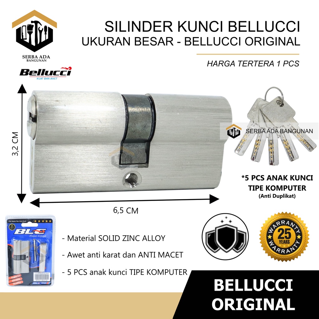 Silinder kunci pintu Morechi computer bagus murah ANAK KUNCI 4/5pcs 60mm