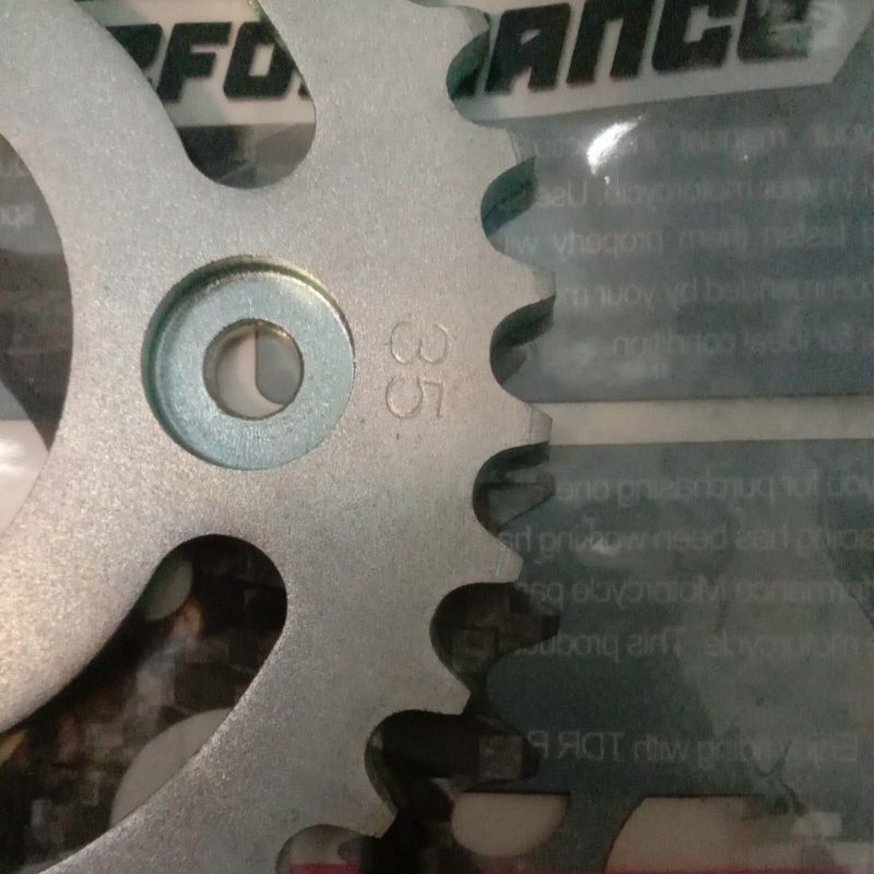GEAR Gir Belakang TDR Model ORI ORISINIL 420 35T 37T 35 37 T KARISMA KHARISMA BLADE SUPRA X 125 X125-FI FI REVO ABS FIT ABSOLUTE Sprocket Front-4