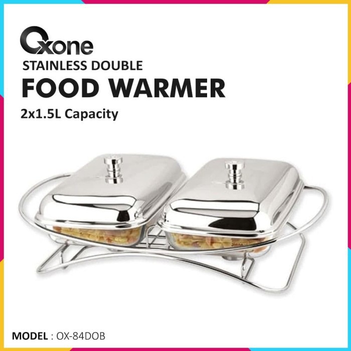 Oxone OX-84DOB Master Food Warmer 2x1.5L