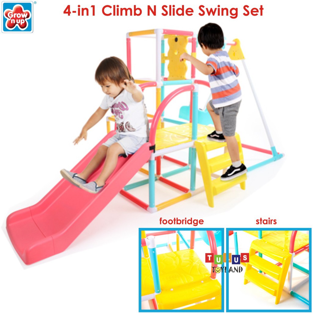 Perosotan Grow n up 4 in 1 climb slide swing monkey bar gymnastic anak Pelosotan Ayunan Seluncuran