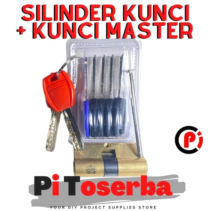 Cylinder / Silinder Kunci / Anak Kunci Pintu Plus Master Ukuran 60mm