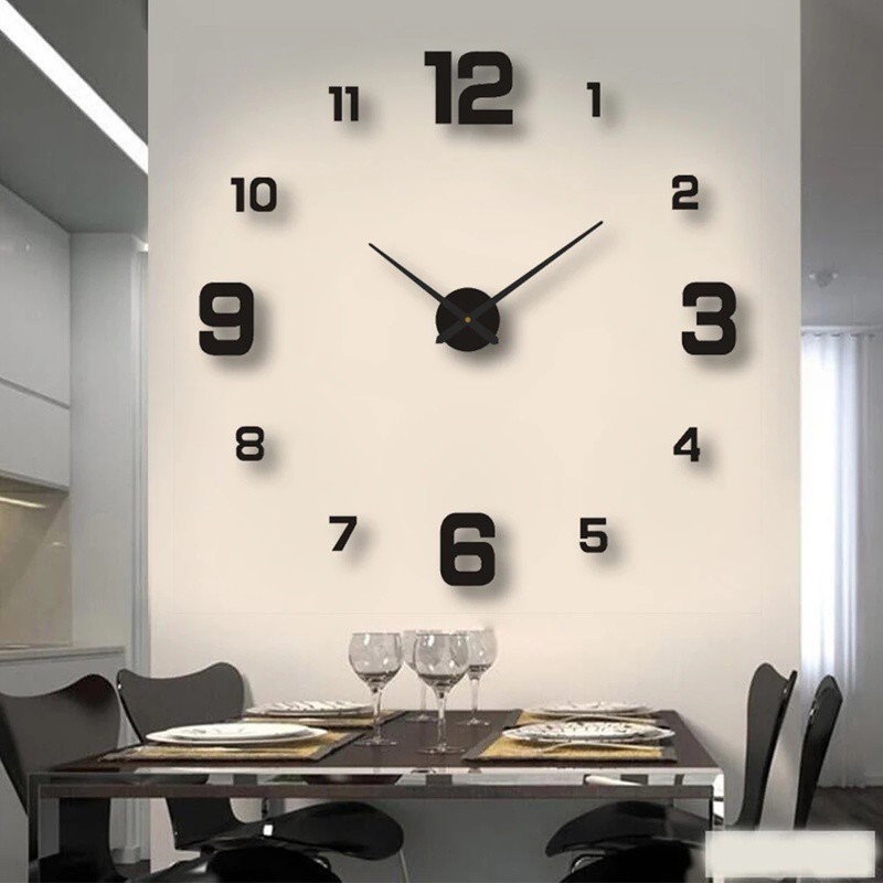 Jam Dinding Besar Giant Wall Clock DIY 80-130cm Diameter