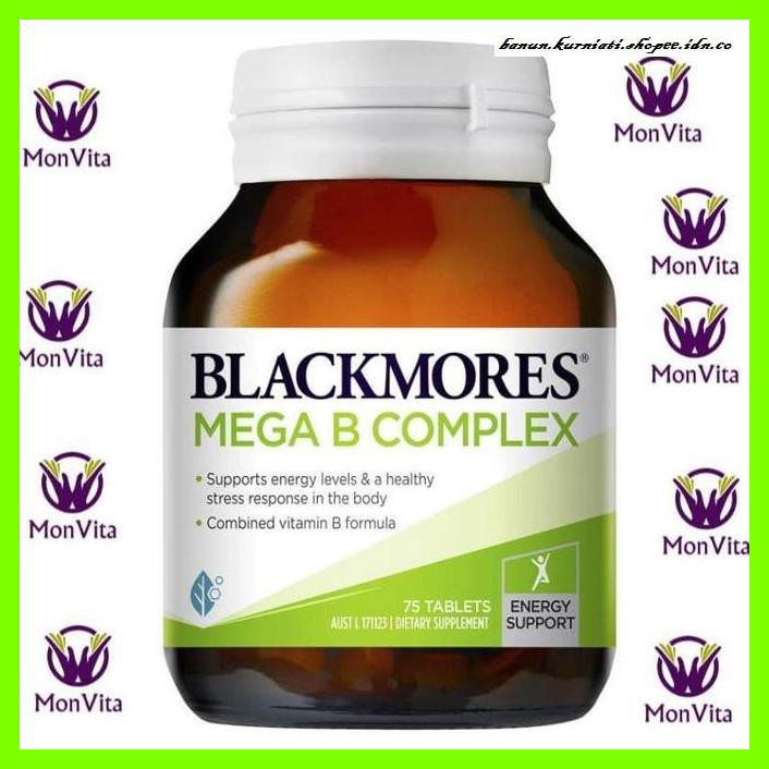 Jual VITAMIN-B- BLACKMORES MEGA B COMPLEX - 75 TABLET VITAMIN B LENGKAP ...