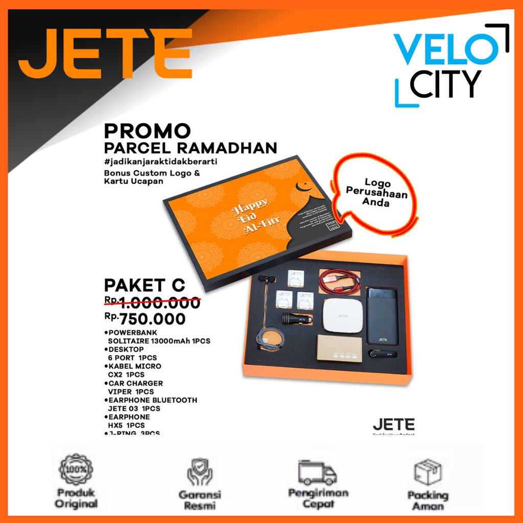 Parcel Lebaran JETE  Custom Logo Perusahaan - Paket C