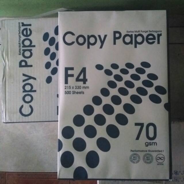 

Copy paper F4