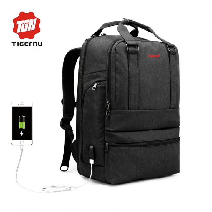 Original TIGERNU PREMIUM T-B3243 - 15.6 Inch-Theft Backpack Laptop Bag with USB