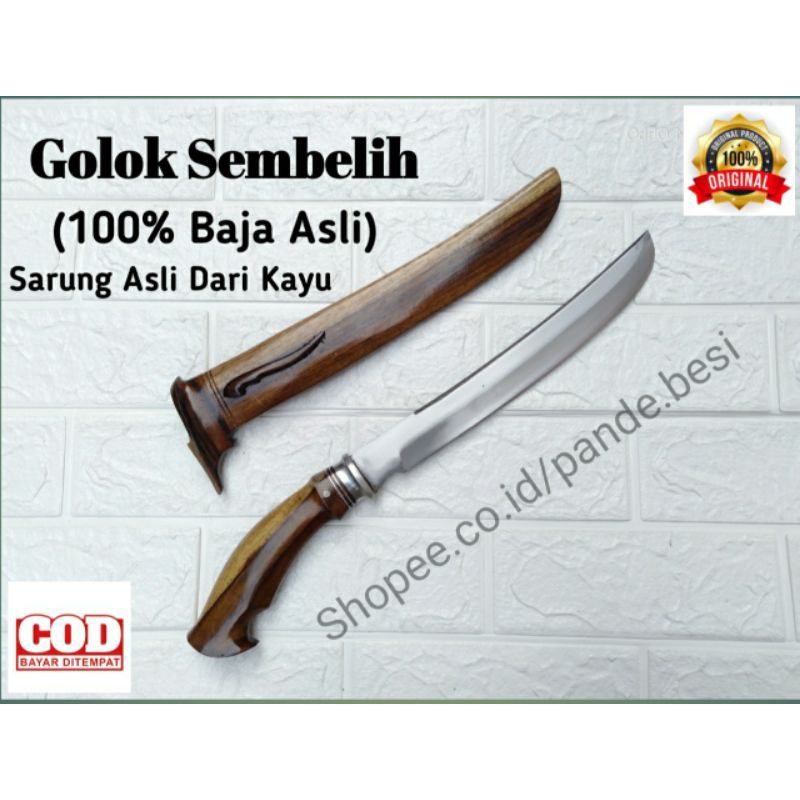 GOLOK SEMBELIH 45cm + SARUNG KAYU