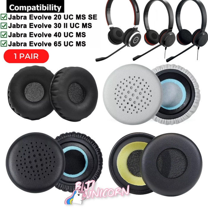 Earpad Cushion Earcup On Ear Jabra Evolve 20 20se 30 30ii 40 65 75 75+