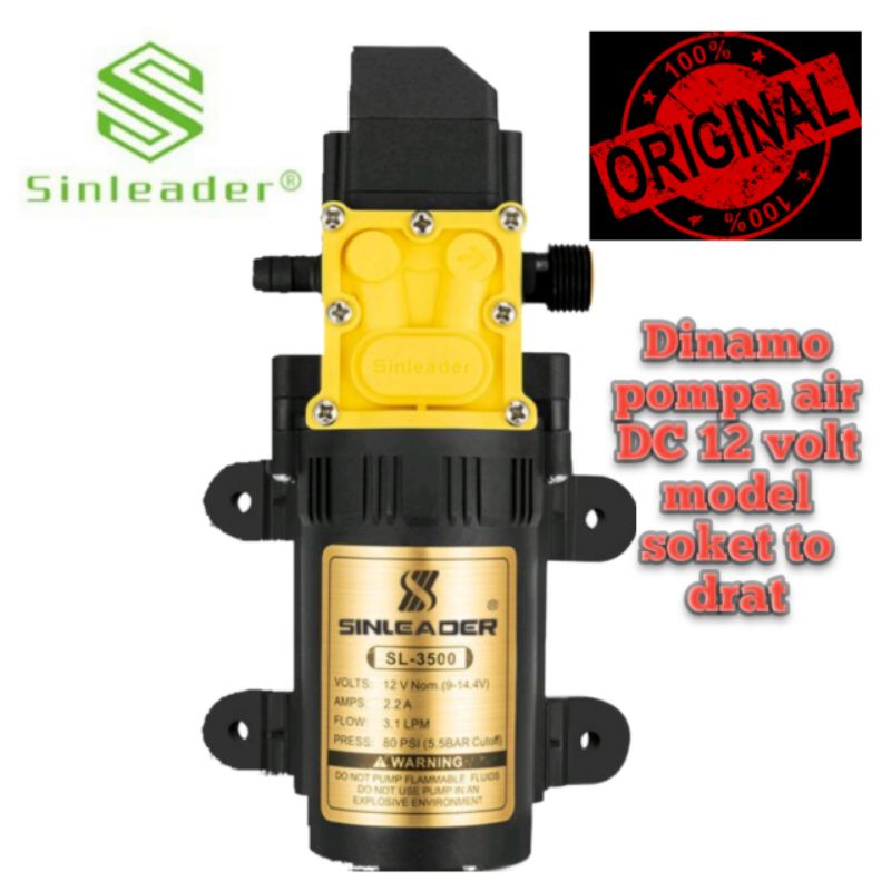 Dinamo pompa pendorong air dc 12 volt Sinleader sprayer misting