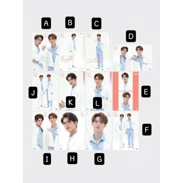 (READY STOCK) Sharing Postcard Notebook BrightWin LOL Love Out Loud GMMTV