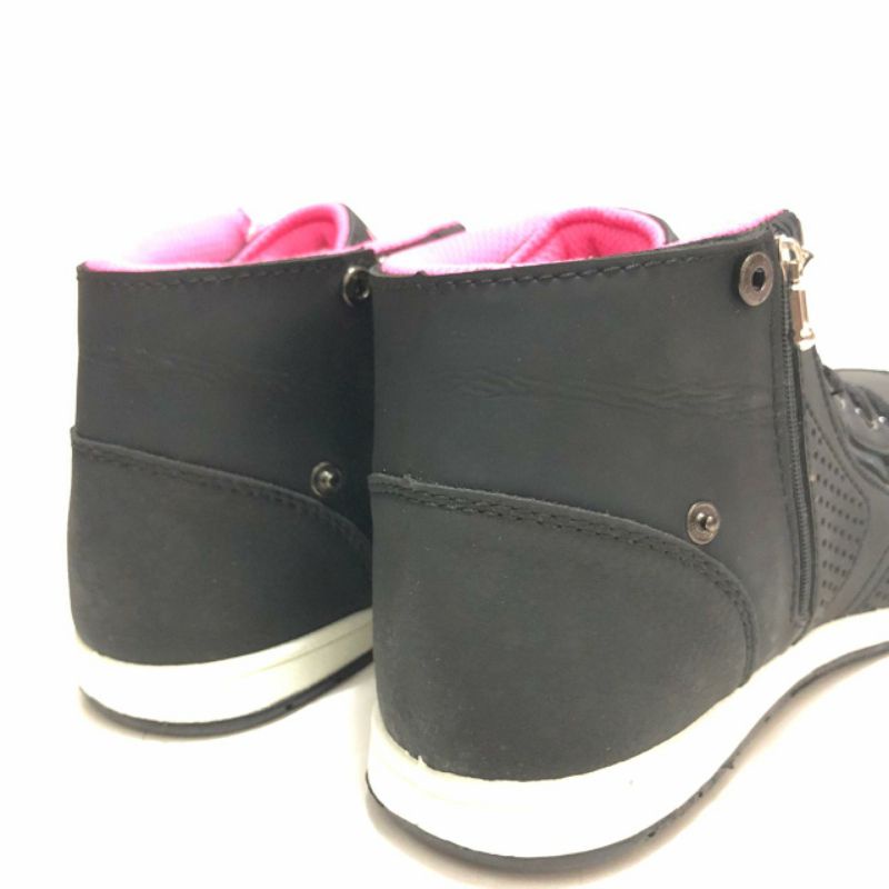 SEPATU SEKOLAH WANITA HITAM PINK SPEED FRONTIER HI CHESNA 37-40