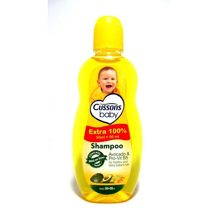 Shampo Bayi CUSSONS  50 ml + 50 ml SHAMPOO BABY Almond Oil Honey  Avocado Pro Vit B5 sampo