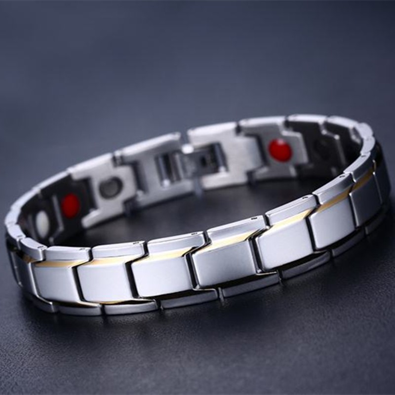 GELANG KESEHATAN TITANIUM BEST SELLER ORIGINAL 100% TITANIUM MAGNET 316L - ANTI KARAT SELAMANYA - Gelang terapi luxuri-3