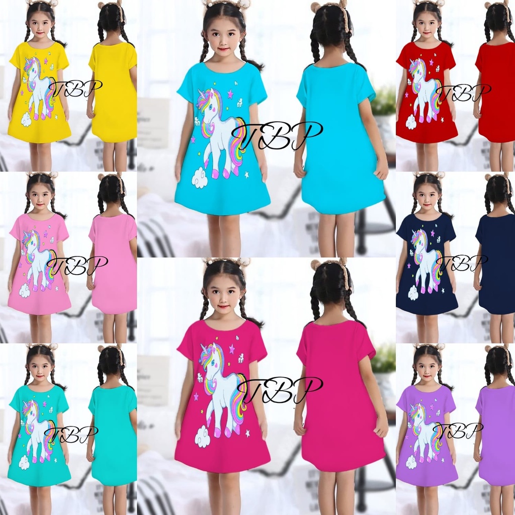 Dress Anak Kuda Pony-Daster Anak Perempuan Kekinian
