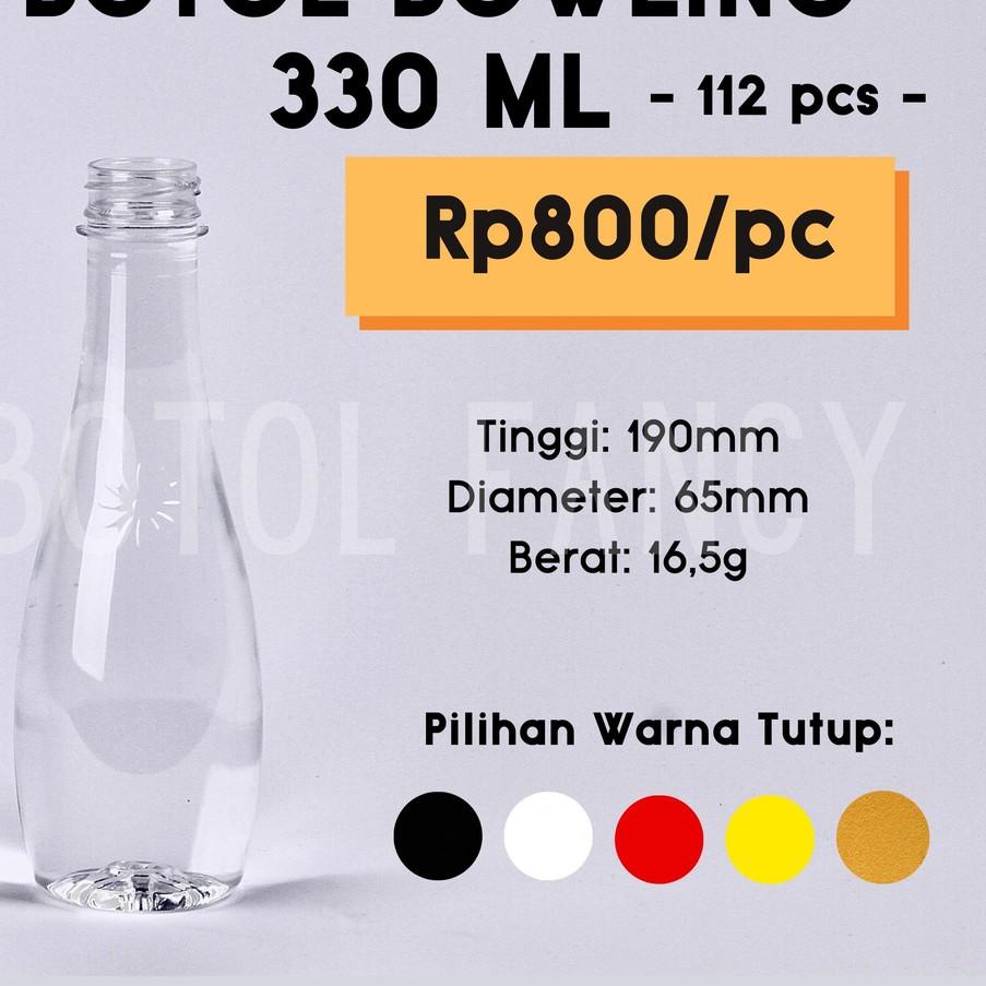 Ω Botol Bowling 330ml / Botol Minuman 330ml / Botol Plastik 330ml / Botol Jus [112 pcs] ►