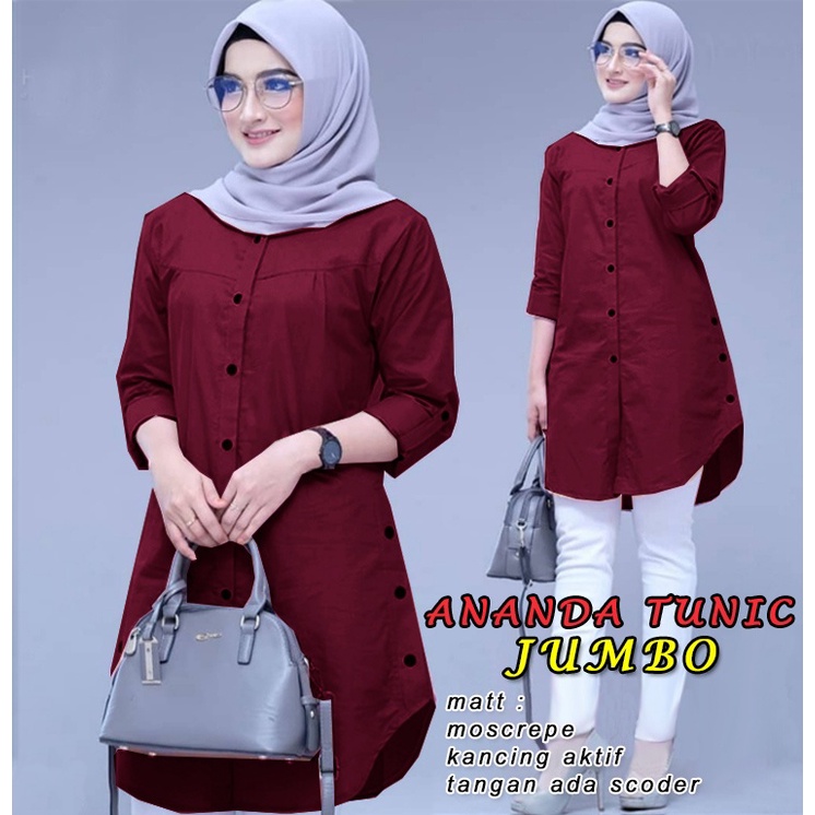 CTN Baju atasan tunic ANANDA jumbo best seller