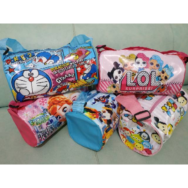 Tas Tabung Selempang Karakter Anak untuk Souvenir Tas Tabung Selempang Karakter Anak untuk Souvenir