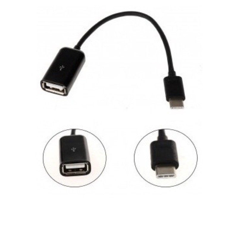 Kabel Otg Type C / Tipe C Android For Samsung , Oppo , Xiaomi , Vivo , Realme