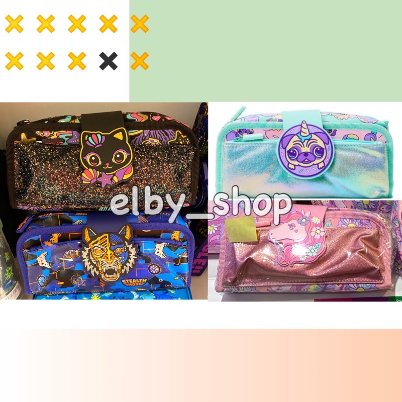 

Ready Smiggle Original Pencil Case Utility Dog Cat Tiger Unicorn